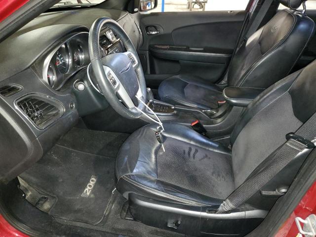 1C3BC8FG1BN600961 - 2011 CHRYSLER 200 S RED photo 7