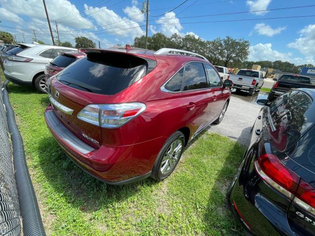 JTJBC1BA6A2410364 - 2010 LEXUS RX 450 RED photo 4