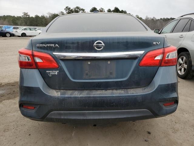 3N1AB7AP4HY224847 - 2017 NISSAN SENTRA S BLUE photo 6