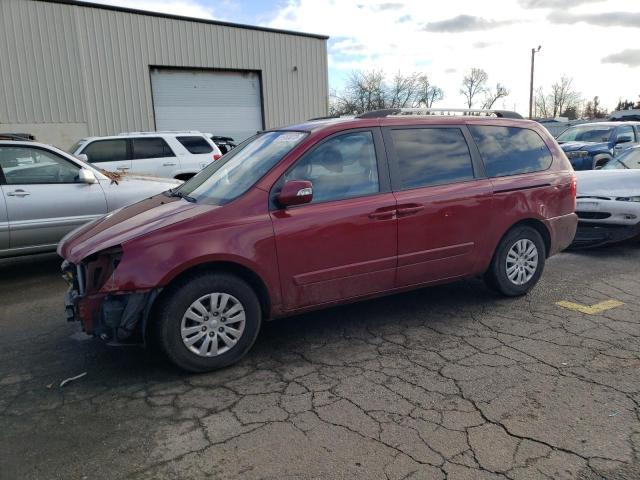 KNDMG4C70C6497520 - 2012 KIA SEDONA LX BURGUNDY photo 1