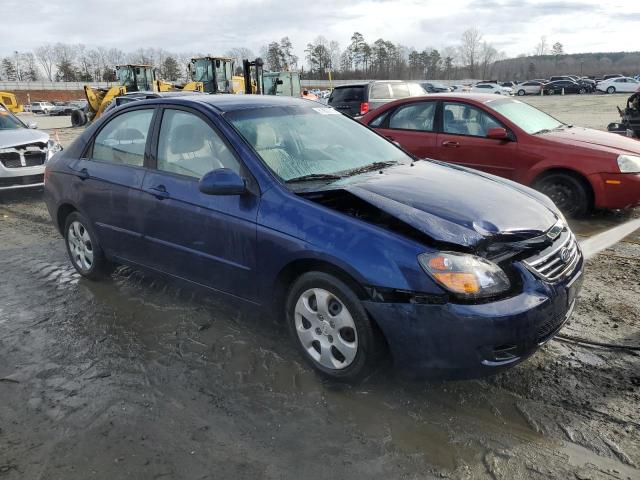 KNAFE221595587791 - 2009 KIA SPECTRA EX BLUE photo 4