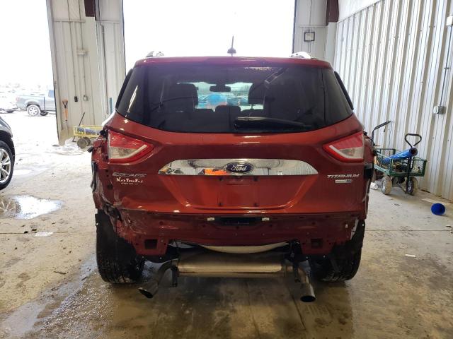 1FMCU9JX7EUC85051 - 2014 FORD ESCAPE TITANIUM RED photo 6