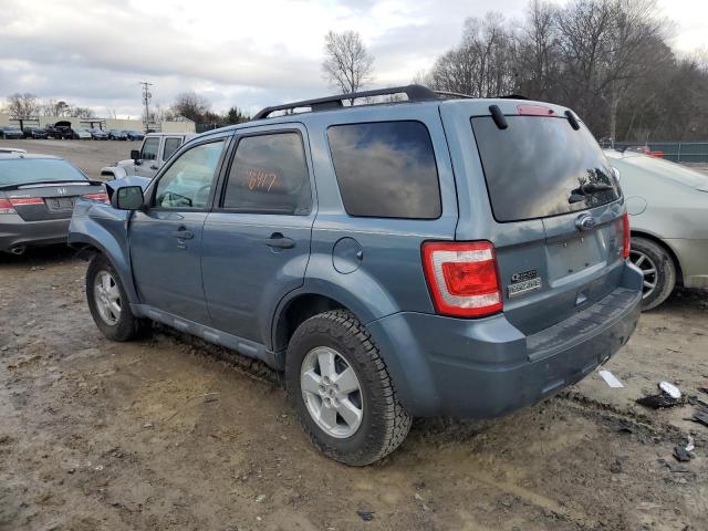 1FMCU0DG9BKA81334 - 2011 FORD ESCAPE XLT BLUE photo 2