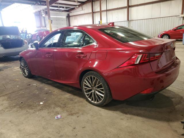 JTHCF1D29F5016074 - 2015 LEXUS IS 250 RED photo 2