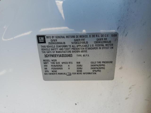 3GYFNEEY9AS530463 - 2010 CADILLAC SRX PERFORMANCE COLLECTION Blanc photo 13