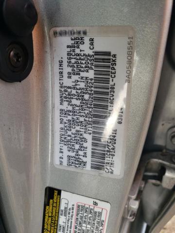 4T1BE32K34U284924 - 2004 TOYOTA CAMRY LE SILVER photo 12