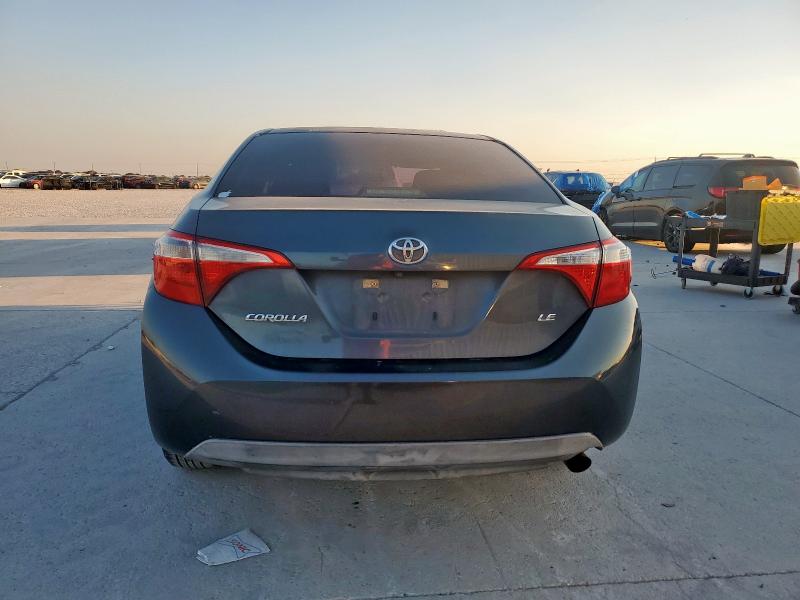 5YFBURHE5EP164908 - 2014 TOYOTA COROLLA L GRAY photo 6