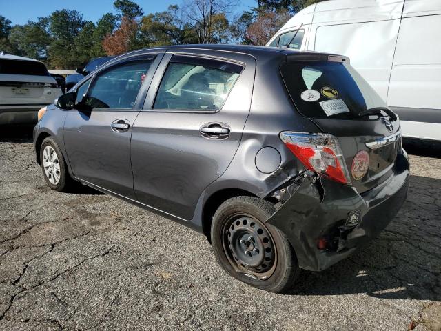 JTDKTUD38DD569687 - 2013 TOYOTA YARIS GRAY photo 2