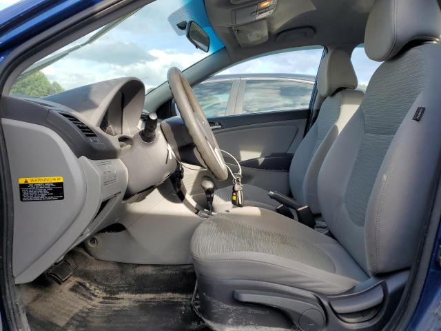 KMHCT4AE1FU807906 - 2015 HYUNDAI ACCENT GLS BLUE photo 7