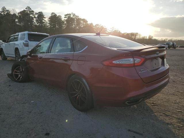 3FA6P0H91DR187091 - 2013 FORD FUSION SE RED photo 2