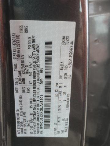 1FMCU9JXXGUA48301 - 2016 FORD ESCAPE TITANIUM GRAY photo 13