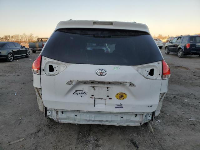 5TDKK3DC4BS122403 - 2011 TOYOTA SIENNA LE WHITE photo 6