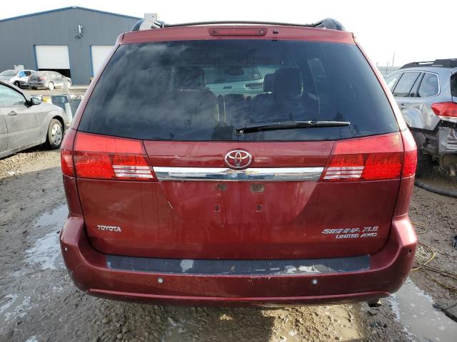 5TDBA22C15S049639 - 2005 TOYOTA SIENNA XLE BURGUNDY photo 6