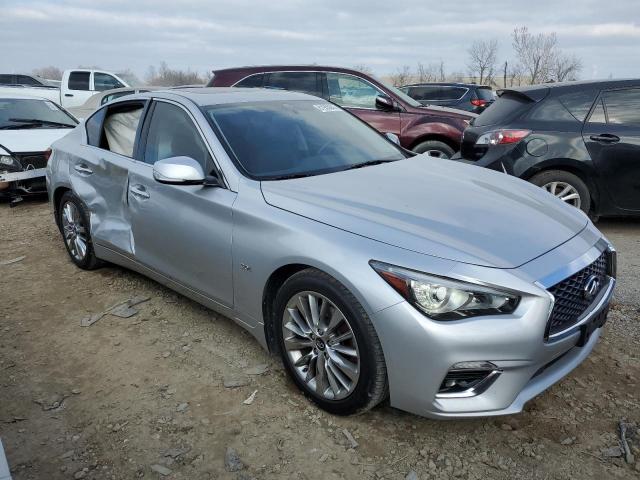 JN1EV7AR6KM556728 - 2019 INFINITI Q50 LUXE SILVER photo 4