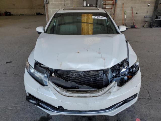 19XFB2F91EE009892 - 2014 HONDA CIVIC EXL Սպիտակ լուսանկար 5
