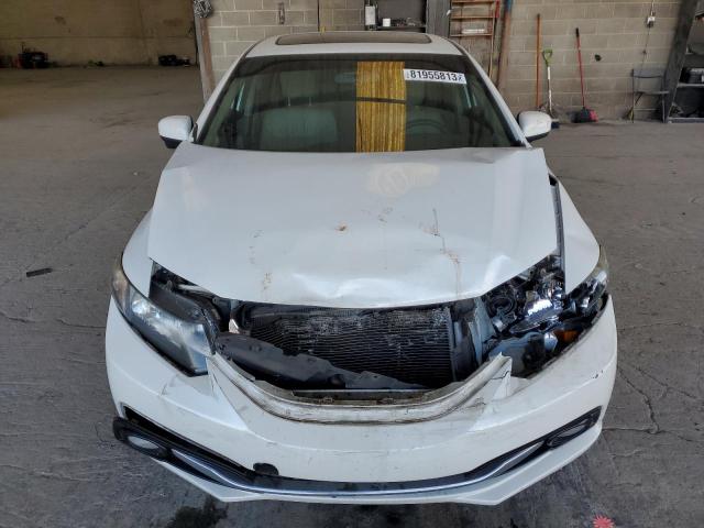 19XFB2F91EE009892 - 2014 HONDA CIVIC EXL WHITE photo 5