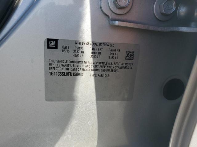 1G11C5SL0FU150944 - 2015 CHEVROLET MALIBU 1LT GRAY photo 13