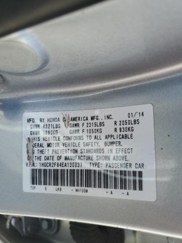 1HGCR2F84EA130037 - 2014 HONDA ACCORD EXL SILVER photo 12