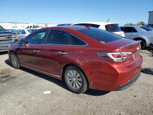 KMHE24L33HA064483 - 2017 HYUNDAI SONATA HYBRID MAROON photo 2