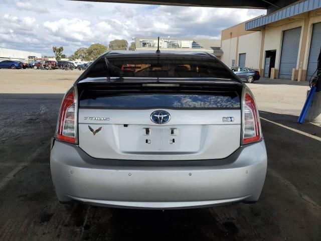 JTDKN3DU3D5670899 - 2013 TOYOTA PRIUS SILVER photo 6