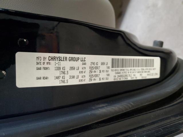 2A4RR8DG2BR617812 - 2011 CHRYSLER TOWN & COU TOURING L BLACK photo 13