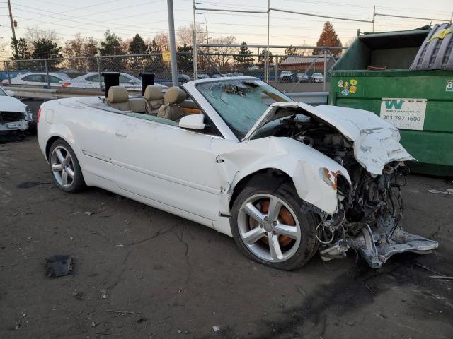 WAUDH48H07K027979 - 2007 AUDI A4 3.2 CABRIOLET QUATTRO WHITE photo 4