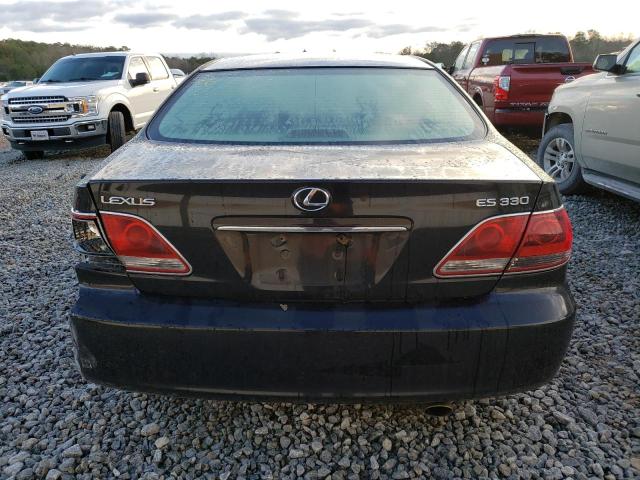 JTHBA30G965147027 - 2006 LEXUS ES 330 BLACK photo 6