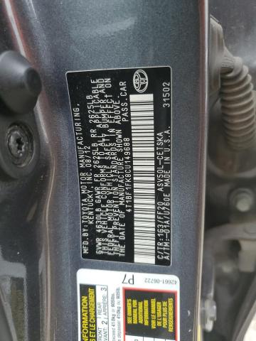 4T1BF1FK8CU149688 - 2012 TOYOTA CAMRY BASE Grafit fotoğraf 12