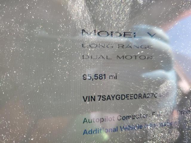 7SAYGDEE0RA270466 - 2024 TESLA MODEL Y Սև լուսանկար 9