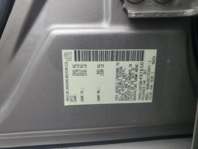 1N4AL2AP2BN497650 - 2011 NISSAN ALTIMA BASE Қоңыр фото 13