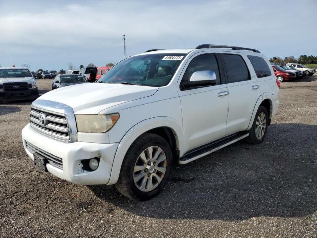 5TDZY68A48S003430 - 2008 TOYOTA SEQUOIA LIMITED WHITE photo 1