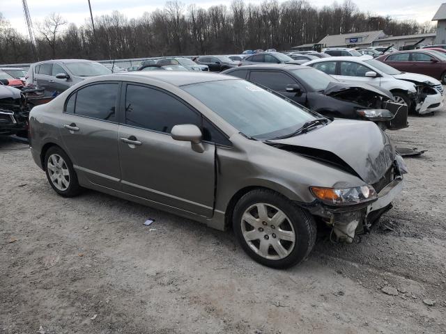 2HGFA16548H325405 - 2008 HONDA CIVIC LX GRAY photo 4