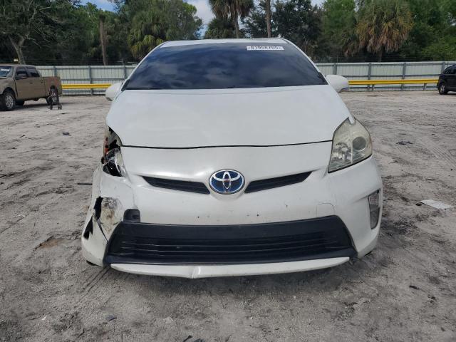 JTDKN3DU5F0395813 - 2015 TOYOTA PRIUS WHITE photo 5