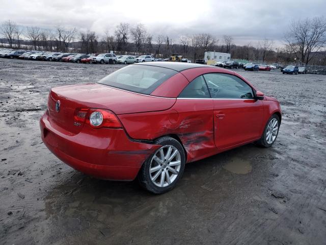 WVWBA7AH4AV015592 - 2010 VOLKSWAGEN EOS TURBO RED photo 3