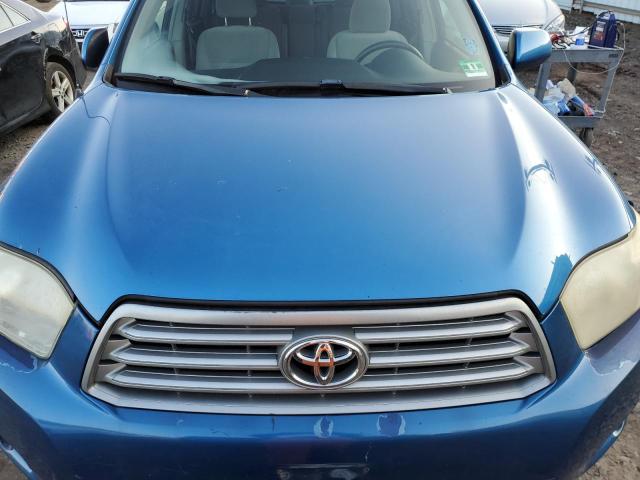 JTEES41A882032317 - 2008 TOYOTA HIGHLANDER BLUE photo 11