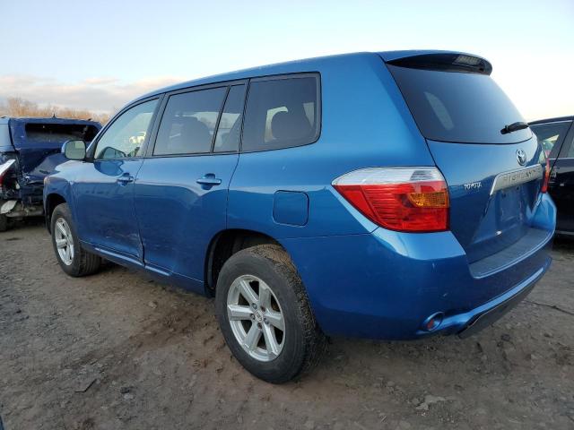 JTEES41A882032317 - 2008 TOYOTA HIGHLANDER BLUE photo 2