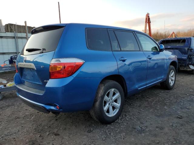 JTEES41A882032317 - 2008 TOYOTA HIGHLANDER BLUE photo 3