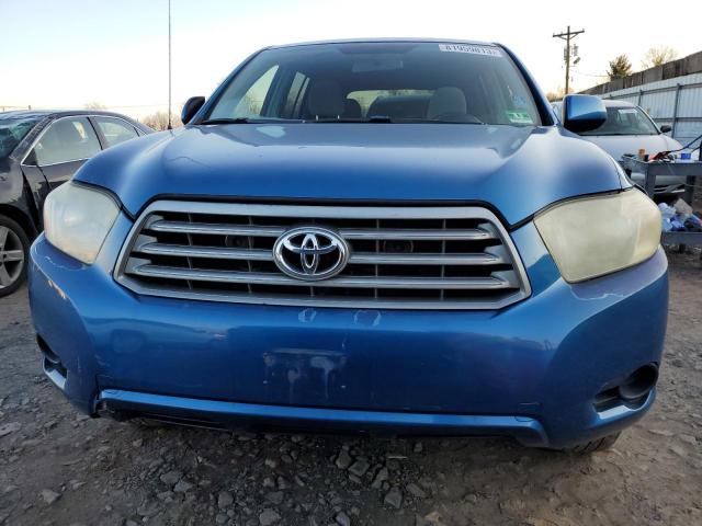 JTEES41A882032317 - 2008 TOYOTA HIGHLANDER BLUE photo 5