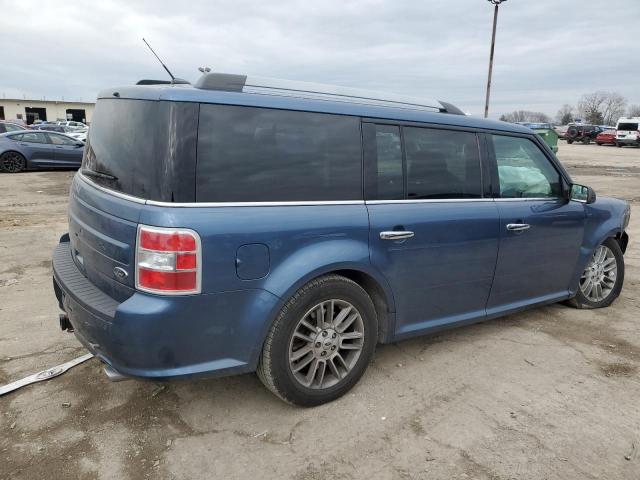 2FMGK5C89KBA19067 - 2019 FORD FLEX SEL BLUE photo 3