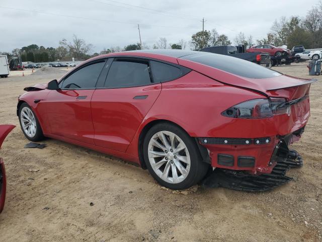 5YJSA1E63MF442822 - 2021 TESLA MODEL S RED photo 2