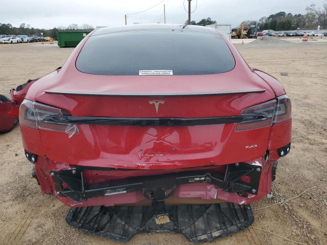 5YJSA1E63MF442822 - 2021 TESLA MODEL S RED photo 6