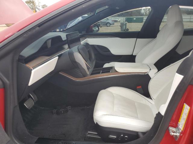 5YJSA1E63MF442822 - 2021 TESLA MODEL S Qırmızı foto 7