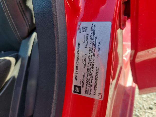 KL8CD6S98DC621287 - 2013 CHEVROLET SPARK 1LT RED photo 12