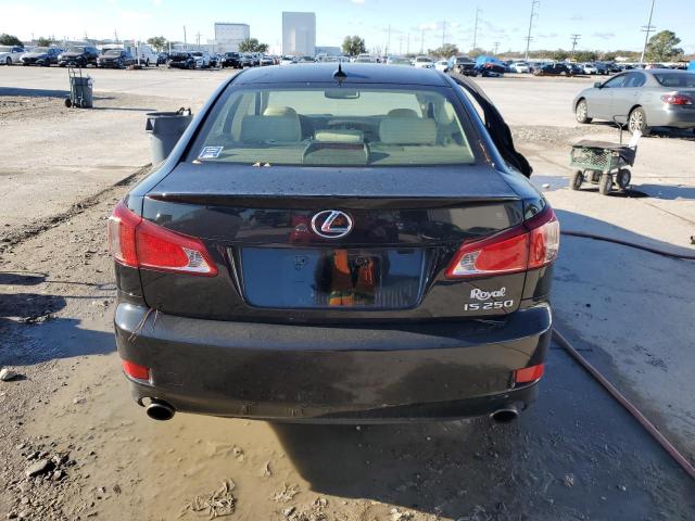 JTHBF5C26C5170080 - 2012 LEXUS IS 250 BLACK photo 6