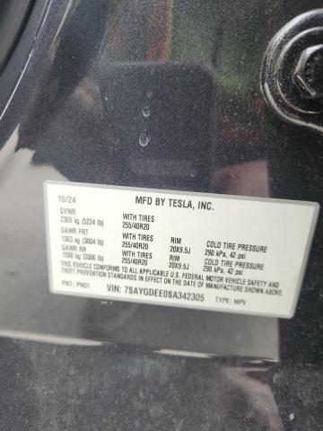 7SAYGDEE0SA342305 - 2025 TESLA MODEL Y Boz foto 12