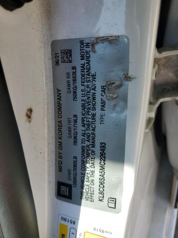 KL8CD6SA5MC226493 - 2021 CHEVROLET SPARK 1LT 白色 照片 12