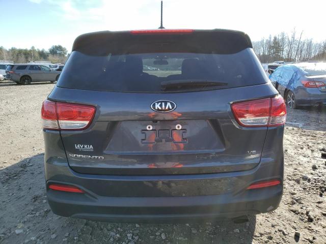 5XYPGDA59HG274962 - 2017 KIA SORENTO LX GRAY photo 6