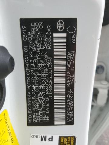 JTDS4RCE5LJ013348 - 2020 TOYOTA COROLLA SE Biały zdjęcie 13