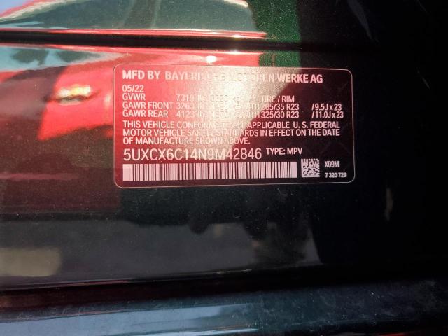 5UXCX6C14N9M42846 - 2022 BMW X7 ALPINA XB7 绿色 照片 14