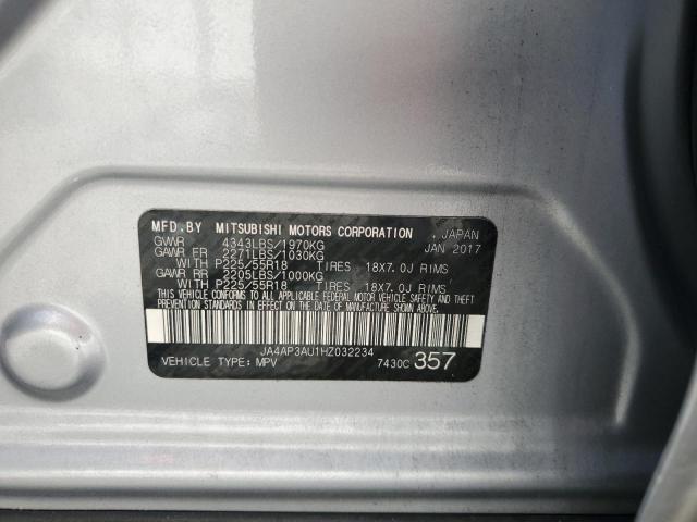 JA4AP3AU1HZ032234 - 2017 MITSUBISHI OUTLANDER SPORT ES Серебристый фото 13